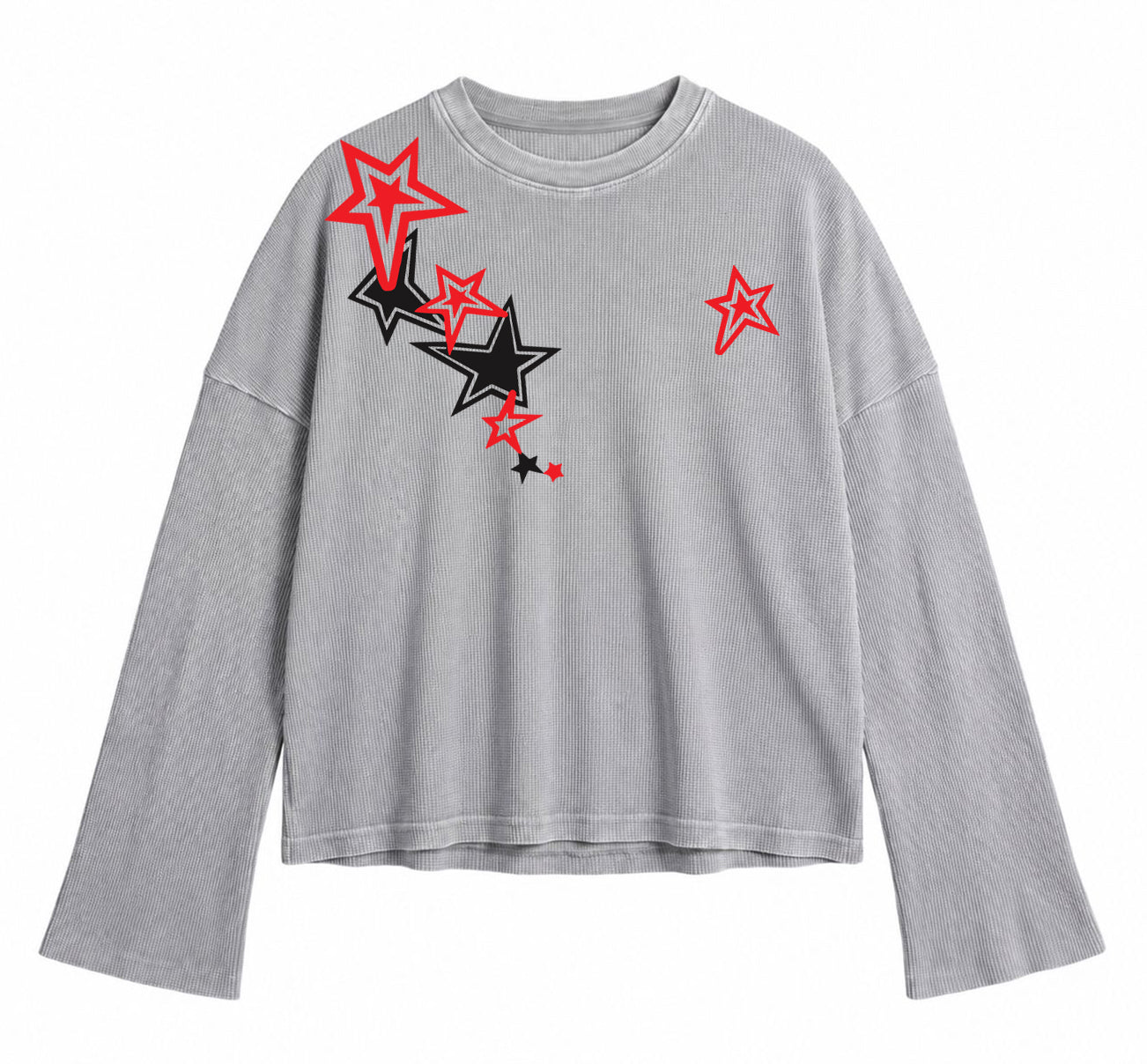 Cosmic Cat Waffle Tee