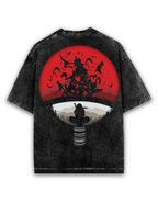 Itachi Uchiha Acid wash  Oversized T-Shirt