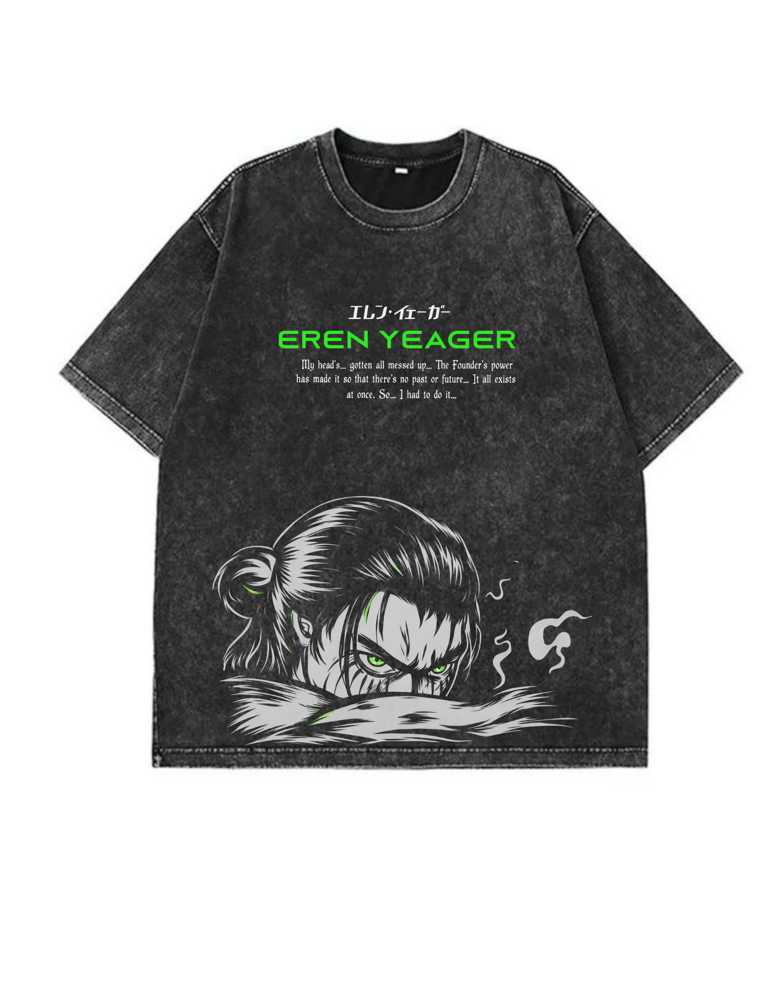 AOT Acid Washed Oversized T-Shirt