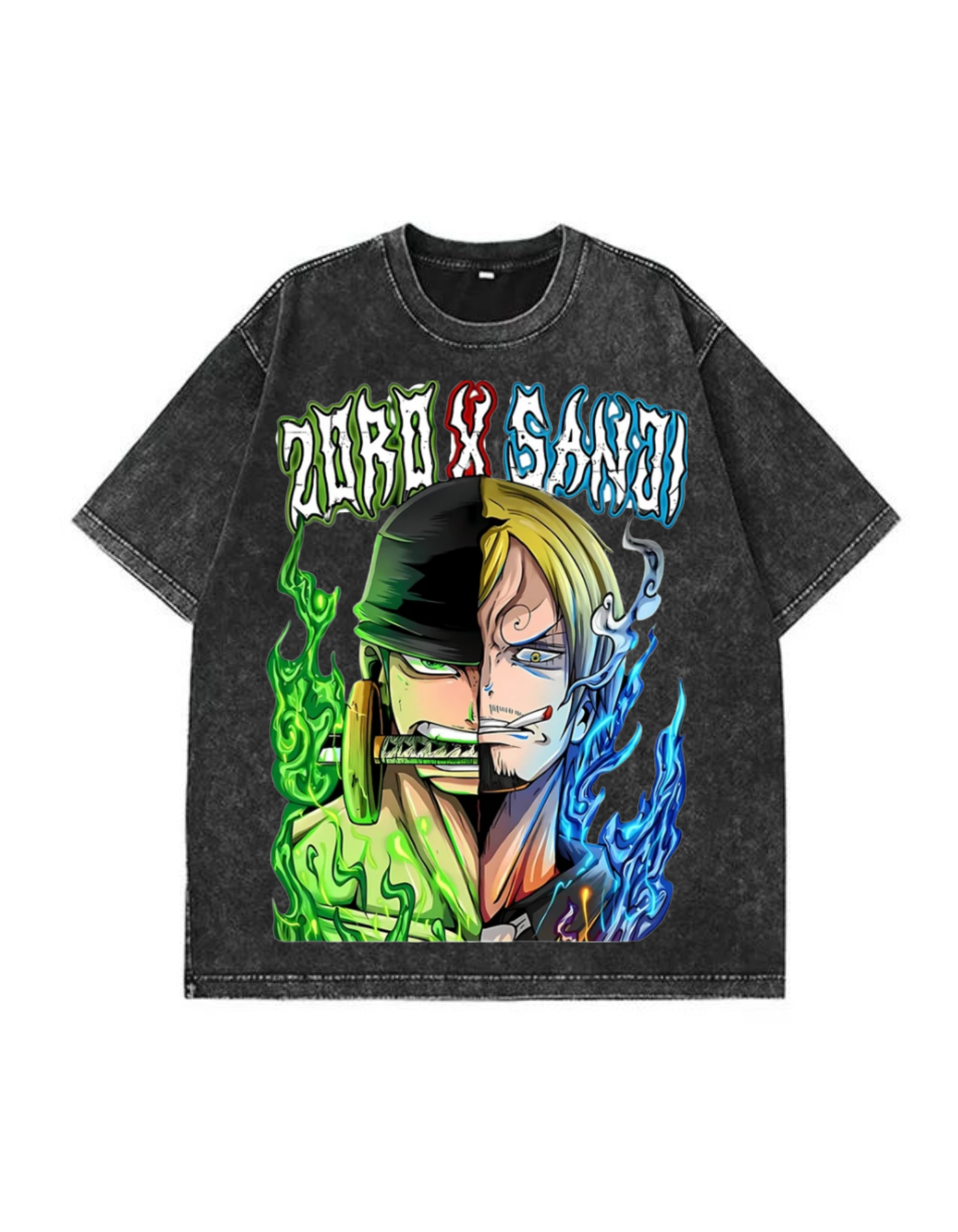 LUFFY Acid wash   Oversized T-Shirt