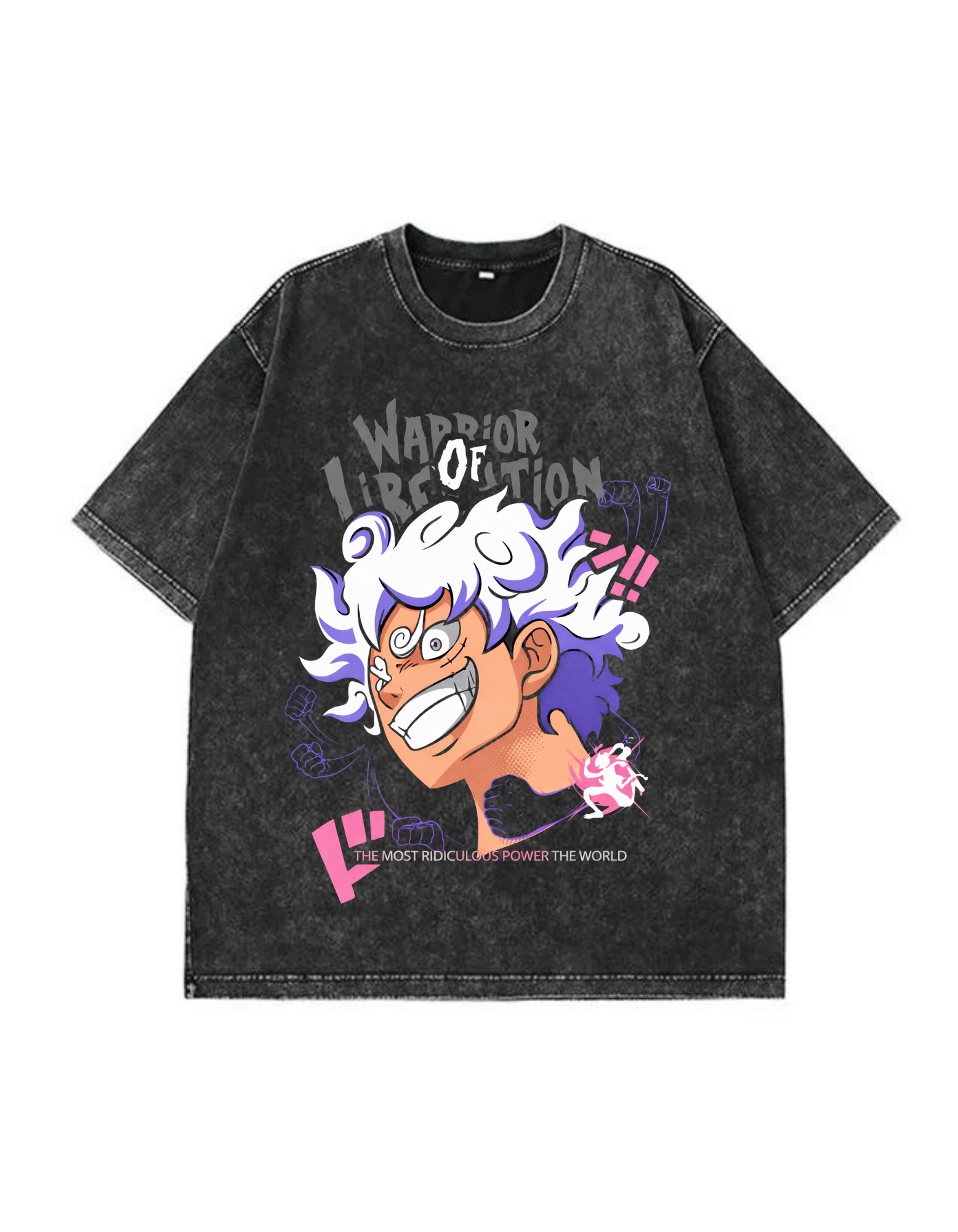 LUFFY Acid wash   Oversized T-Shirt