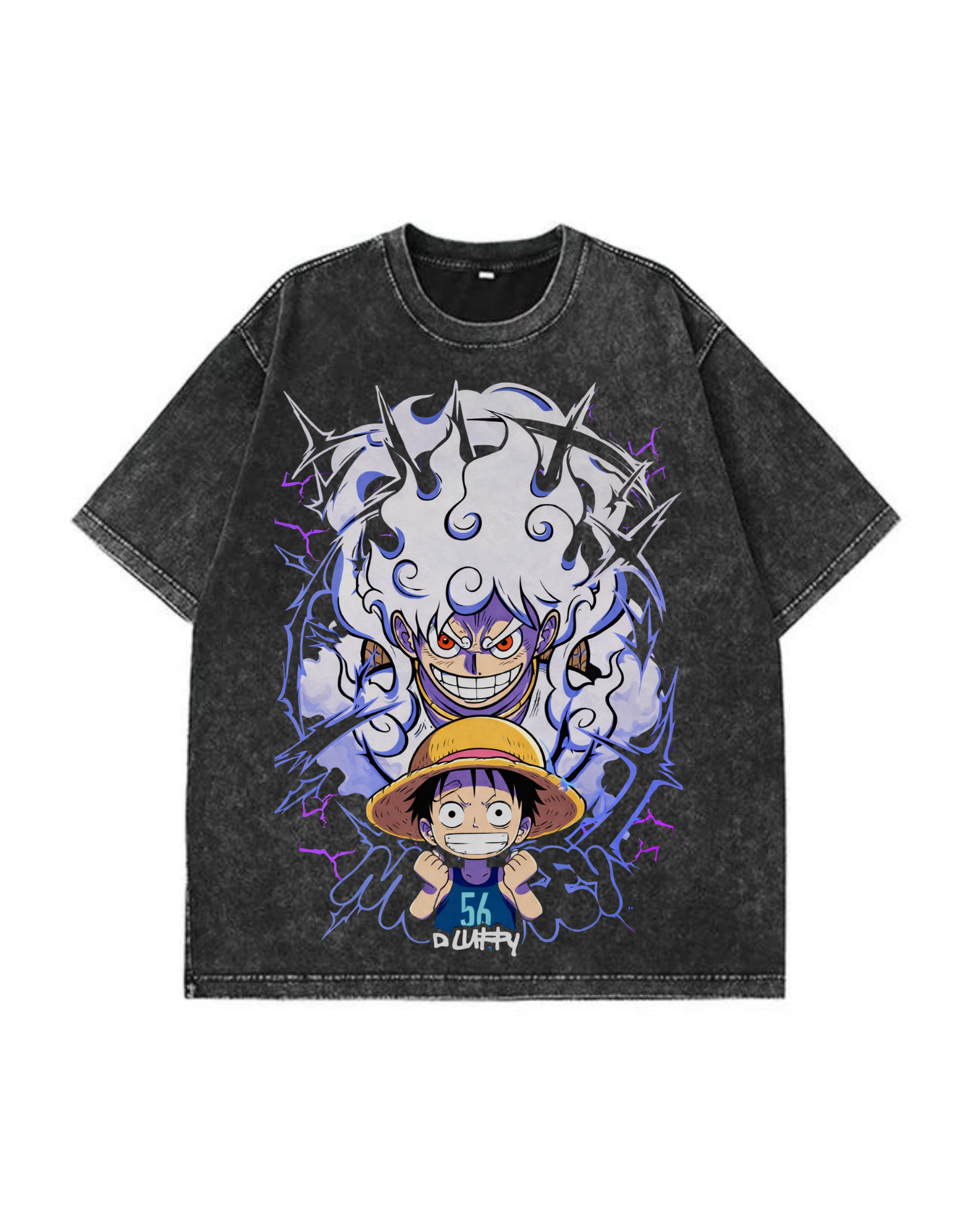 LUFFY Acid wash   Oversized T-Shirt